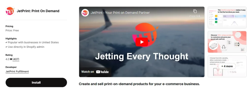 JetPrint: Print On Demand